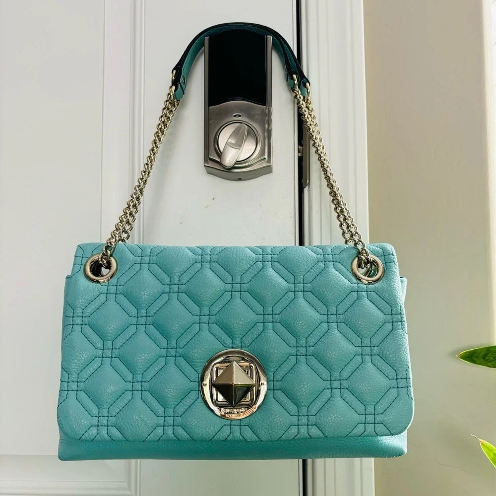 Kate Spade NY Natalia Flap Grain Leather Small Shoulder/Crossbody Bag 11”x6.5”x3